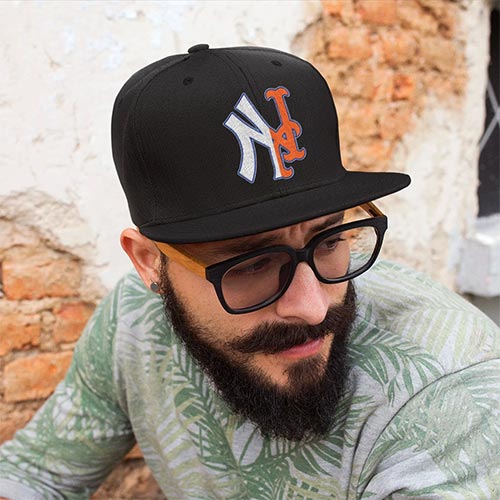 New York Yankees Mets Split Logo Hat
