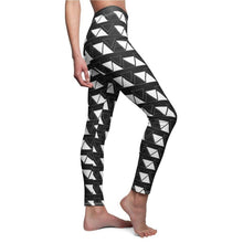 Load image into Gallery viewer, Fit In Where You Can - White (Women&#39;s Cut &amp; Sew Casual Leggings) - Hashtag Vizewls
