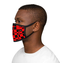 Load image into Gallery viewer, Never Stagnant - Red/Black (Mixed-Fabric Face Mask) - Hashtag Vizewls

