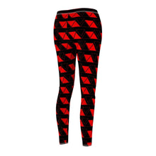 Load image into Gallery viewer, Fit In Where You Can - Red (Women&#39;s Cut &amp; Sew Casual Leggings) - Hashtag Vizewls
