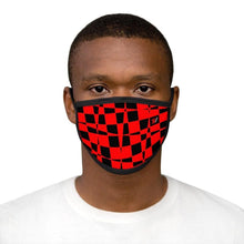 Load image into Gallery viewer, Never Stagnant - Red/Black (Mixed-Fabric Face Mask) - Hashtag Vizewls
