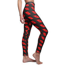 Load image into Gallery viewer, Fit In Where You Can - Red (Women&#39;s Cut &amp; Sew Casual Leggings) - Hashtag Vizewls
