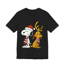 Load image into Gallery viewer, Snoopy x Max – Cute Christmas Crossover Tee (Unisex) Black