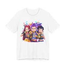 Load image into Gallery viewer, K-Pop Demon Hunters Eating Ramen – Anime Graphic Tee White L