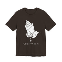 Load image into Gallery viewer, Christ Is King – Faith-Based Inspirational Tee (Unisex) Brown