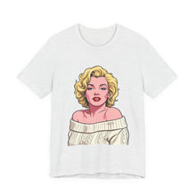 Load image into Gallery viewer, Marilyn Monroe Vector Art Unisex Graphic Tee Ash