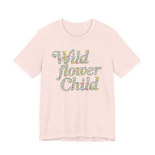 Load image into Gallery viewer, Wild Flower Child – Boho Retro Nature Graphic Tee (Unisex) Soft Pink
