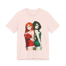 Load image into Gallery viewer, Shego x Kim – Anime Christmas Crossover Tee (Unisex) Soft Pink
