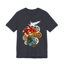 Load image into Gallery viewer, Crono – Chrono Trigger Time Traveler Graphic Tee (Unisex) Heather Navy