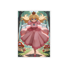 Load image into Gallery viewer, Princess Peach Running in Forest – Fantasy Poster Print 23.4" x 33.1" (Vertical) Glossy