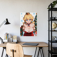 Load image into Gallery viewer, Mrs. Claus Princess Peach – Christmas Fantasy Poster Art