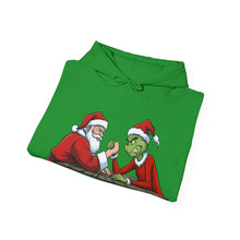 Load image into Gallery viewer, Santa vs Grinch – Christmas Arm Wrestle Hoodie (Unisex)
