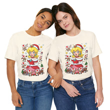 Load image into Gallery viewer, Mrs. Claus Princess Peach – Festive Christmas Tee (Unisex)