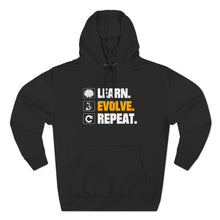 Load image into Gallery viewer, Learn Evolve Repeat Pullover Hoodie | Unisex
