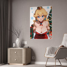 Load image into Gallery viewer, Mrs. Claus Princess Peach – Christmas Fantasy Poster Art