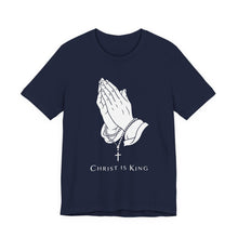 Load image into Gallery viewer, Christ Is King – Faith-Based Inspirational Tee (Unisex) Navy