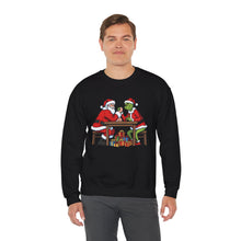Load image into Gallery viewer, Santa vs Grinch – Christmas Arm Wrestle Sweater (Unisex)