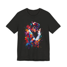 Load image into Gallery viewer, Michael Jackson Style Abstract Graphic Tee (Unisex) Black Heather