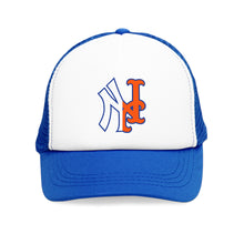 Load image into Gallery viewer, New York Baseball Subway Series Mesh Cap Blue One size
