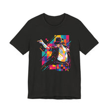 Load image into Gallery viewer, Michael Jackson Signature Pose – Abstract Artsy Unisex Graphic Tee Black Heather