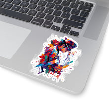 Load image into Gallery viewer, Michael Jackson Pop Art Sticker 4" × 4" White