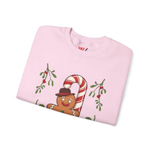 Load image into Gallery viewer, Gingerbread Man with Candy Cane – Holiday Sweatshirt
