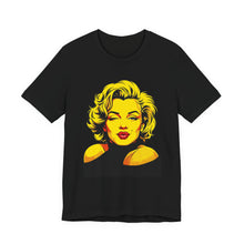 Load image into Gallery viewer, Marilyn Monroe Pop Art Wink Kiss Unisex Graphic Tee Black