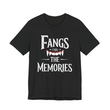 Load image into Gallery viewer, Fangs For The Memories – Vampire Tee (Unisex) Solid Black Blend
