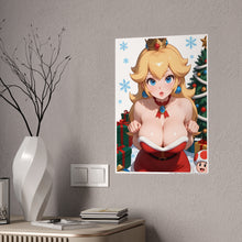 Load image into Gallery viewer, Mrs. Claus Princess Peach – Christmas Fantasy Poster Art