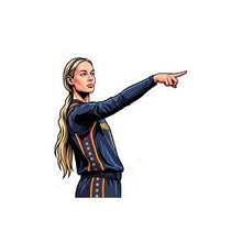 Load image into Gallery viewer, Sophie Pointers Finger Meme Die-Cut Vinyl Sticker