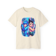 Load image into Gallery viewer, Mega Man x Astro Boy Retro Gamer Graphic Tee (Unisex) Natural