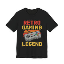 Load image into Gallery viewer, Retro Gaming Legend – Classic Gamer Graphic Tee (Unisex) Black
