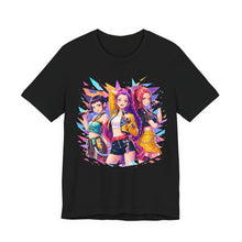 Load image into Gallery viewer, K-Pop Demon Hunters Singing – Anime Music Graphic Tee Black