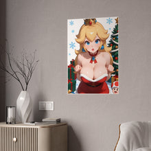 Load image into Gallery viewer, Mrs. Claus Princess Peach – Christmas Fantasy Poster Art