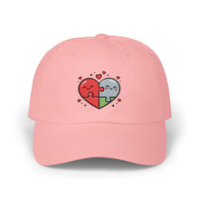 Load image into Gallery viewer, Puzzled Heart - Dad Hat | Love &amp; Friendship Gift Pink One size