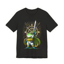 Load image into Gallery viewer, Frog – Chrono Trigger Hero Retro Video Game Tee (Unisex) Black Heather
