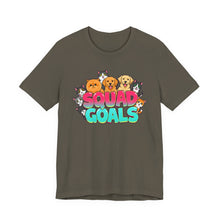 Load image into Gallery viewer, Squad Goals – Cute Animal Lover Graphic Tee (Unisex) Army