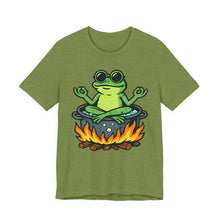 Load image into Gallery viewer, Zen Frog &quot;This Is Fine&quot; Yoga Pose Graphic Tee

