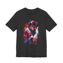 Load image into Gallery viewer, Michael Jackson Style Abstract Graphic Tee (Unisex) Dark Grey Heather