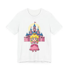 Load image into Gallery viewer, Chibi Princess Peach Castle – Cute Gamer Tee (Unisex) White L