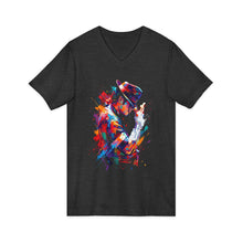 Load image into Gallery viewer, Michael Jackson Colorful Silhouette V-Neck Unisex Graphic Tee