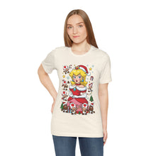 Load image into Gallery viewer, Mrs. Claus Princess Peach – Festive Christmas Tee (Unisex)