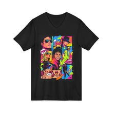 Load image into Gallery viewer, Michael Jackson Pop Art V-Neck Unisex Graphic Tee