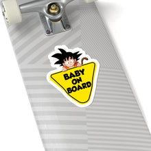 Load image into Gallery viewer, Goku Baby on Board Sticker | Kawaii Car Decal for Anime Fans