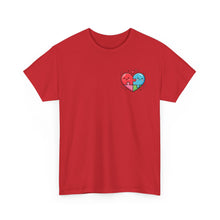 Load image into Gallery viewer, Puzzled Heart - Valentines Day Graphic Tee (Unisex) Red