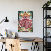 Load image into Gallery viewer, Princess Peach Running in Forest – Fantasy Poster Print