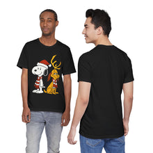 Load image into Gallery viewer, Snoopy x Max – Cute Christmas Crossover Tee (Unisex)