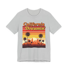 Load image into Gallery viewer, California Dreamin – Vintage Sunshine Graphic Tee (Unisex) Solid Athletic Grey

