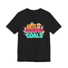 Load image into Gallery viewer, Squad Goals – Cute Animal Lover Graphic Tee (Unisex) Black