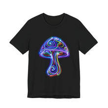 Load image into Gallery viewer, Artsy Psychedelic Mushroom Unisex Graphic Tee Black